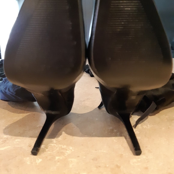 Colin Stuart Rare Lace Up Thigh High Satin Boots - Picture 10 of 12